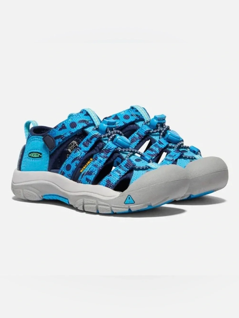 Keen Newport H2 Water Shoe Hiking Sandal Blue Camo Bungee Cord Size 11 Toddler